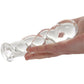 Clarity Seraphic Braid Glass Dildo