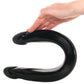 Smooth Double Header 18 Inch Dildo in Black