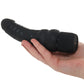 Black Velvet Veined Vibrating Dildo