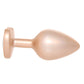 Booty Bling Gold Metal Jewelled Butt Plug in Medium