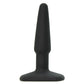 All About Anal Seamless Silicone 4 Inch Butt Plug in Black