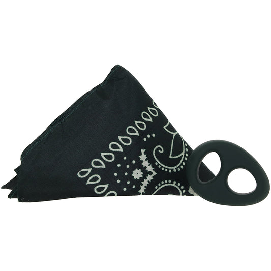 Rock Solid The Code C-Ring and Bandana Set in Hunter Green