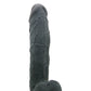 Real Feel Deluxe 12 Inch Vibrating Wall Banger Dildo in Bla