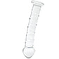 Clarity Seraphic Spiral Textured Glass Dildo