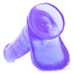 Basix 6 Inch Dildo with Suction Cup in Purple