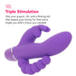 PinkCherry Triple Rabbit Vibe in Purple
