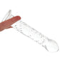 Clarity Seraphic Ripple Wavy Wonder Glass Dildo