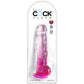 King Cock 8 Inch Ballsy Dildo in Pink