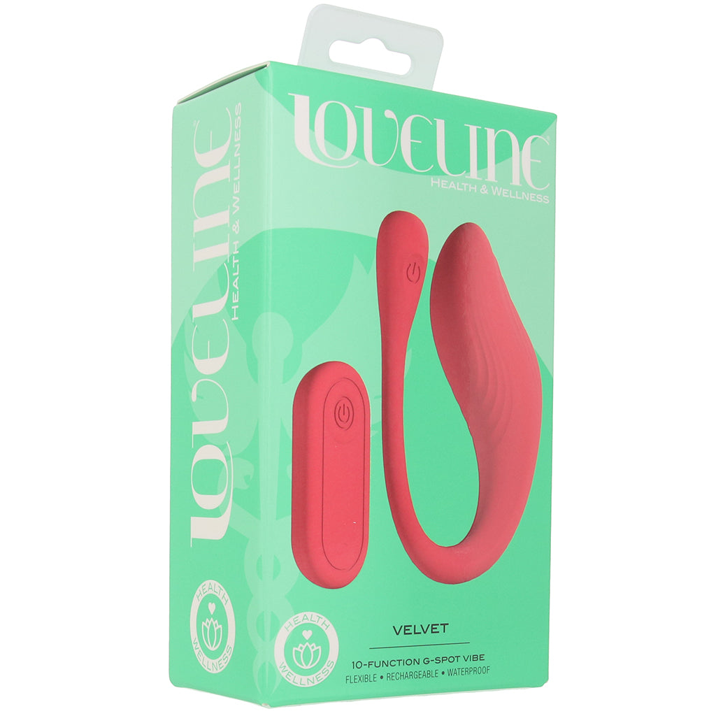 Loveline Velvet G-Spot Vibe PinkCherry Loveline Velvet G-Spot Vibe PinkCherry