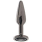 Rear Assets Medium Tapered Butt Plug in Gunmetal