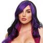 Brandi Curled Wig in Dark Rainbow