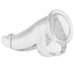 King Cock 7.5 Inch Smooth Ballsy Dildo in Clear