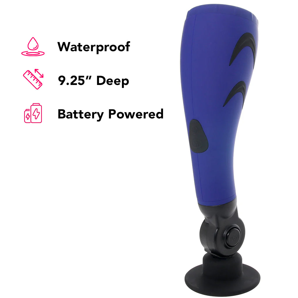 Apollo 30 Function Hydro Power Stroker in Blue PinkCherry Apollo 30 Function Hydro Power Stroker in Blue PinkCherry