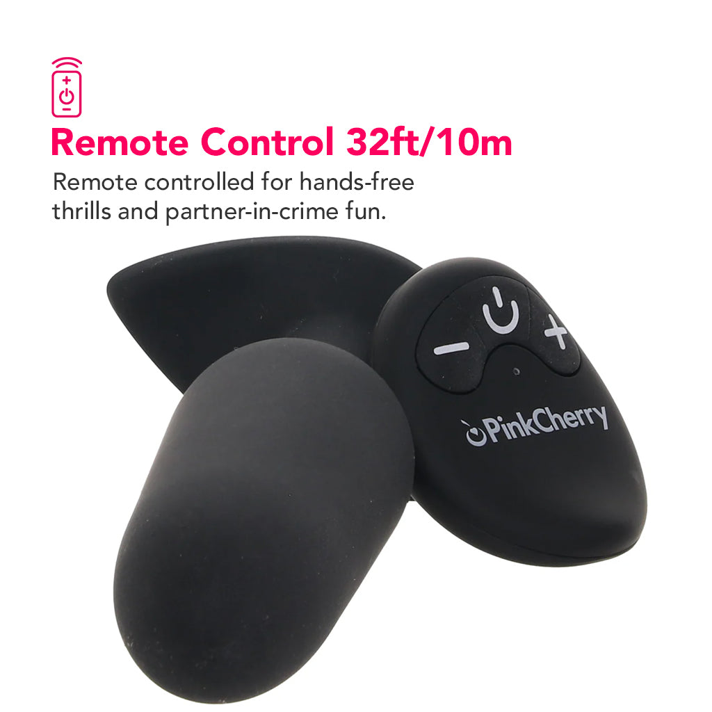 PinkCherry Remote Control Vibrating Butt Plug PinkCherry PinkCherry Remote Control Vibrating Butt Plug PinkCherry