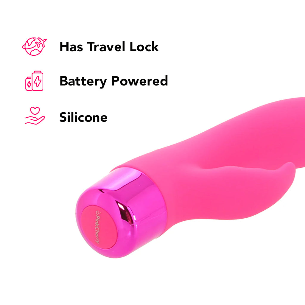 PinkCherry Right On Rabbit Silicone Dual Motor Vibe PinkCherry PinkCherry Right On Rabbit Silicone Dual Motor Vibe PinkCherry