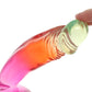 Crystal Jellies 6.5 Inch Classic Dildo in Rainbow