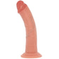 RealRock 8 Inch Dual Density Vibrating Dildo in Light