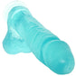 Crystal Jellies 8 Inch Realistic Cock with Balls in Teal