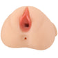 PDX Double Pounder Vibrating Squeeze Stroker in Light