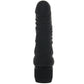 Black Velvet Veined Vibrating Dildo