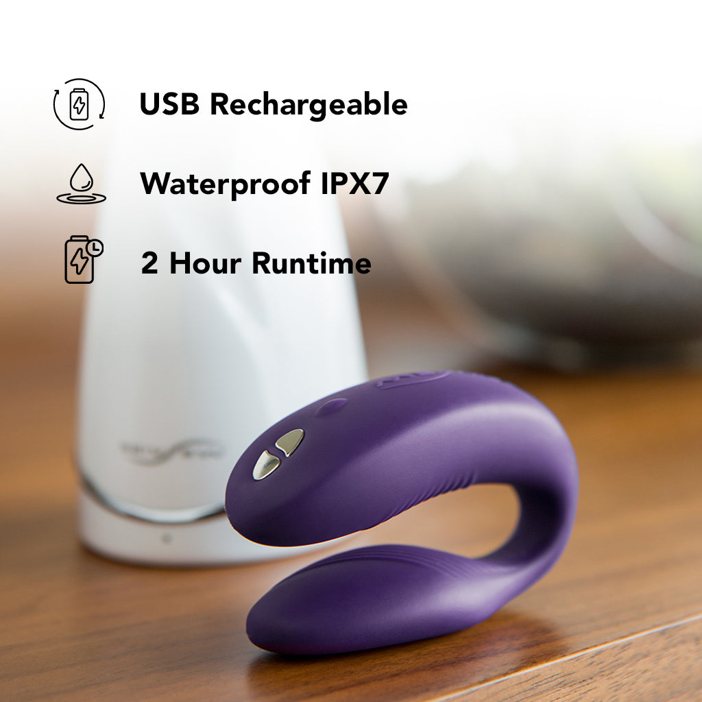 We-Vibe Sync 2 Couple's Vibe in Purple PinkCherry We-Vibe Sync 2 Couple's Vibe in Purple PinkCherry