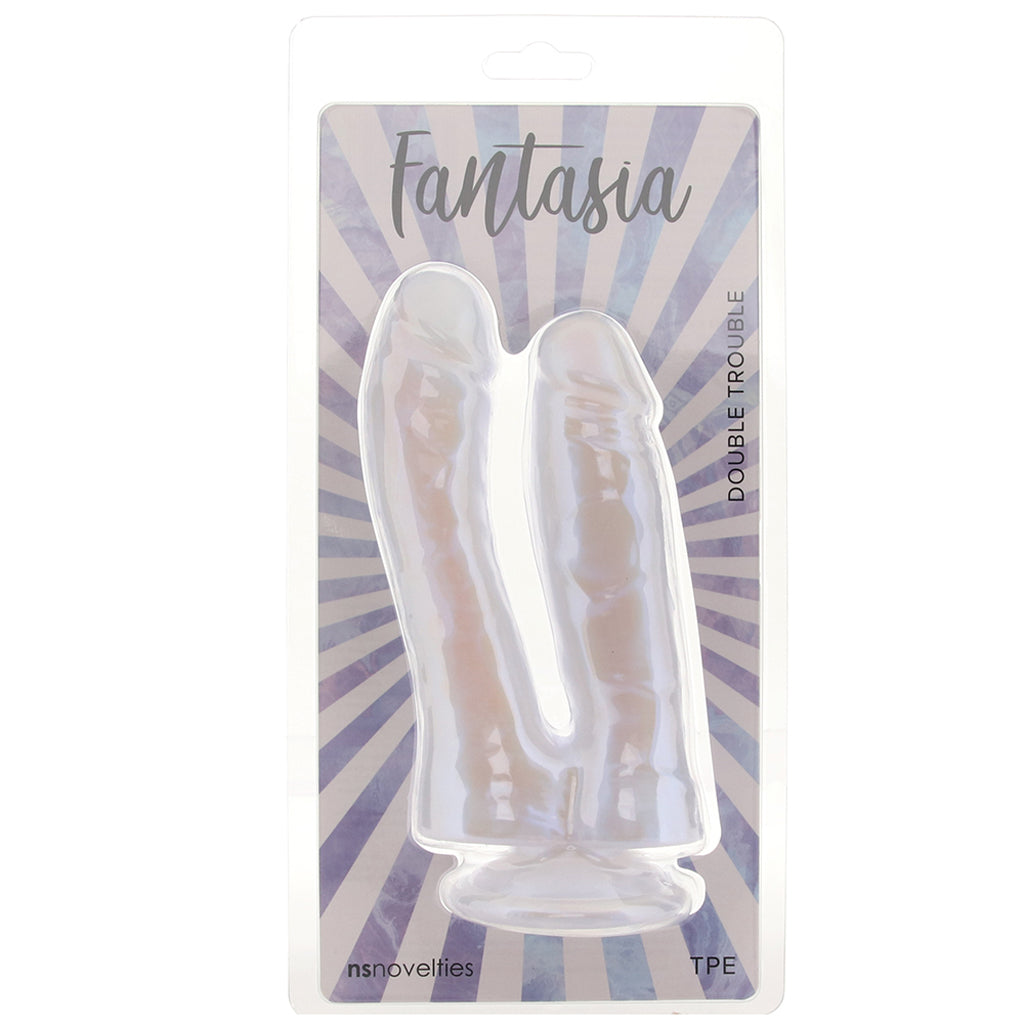 Fantasia Double Trouble Dildo PinkCherry Fantasia Double Trouble Dildo PinkCherry