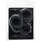 Alpha Liquid Silicone Stamina 3 Piece Cock Ring Set