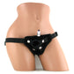 Vibrating Corsette Strap-On Harness in Black