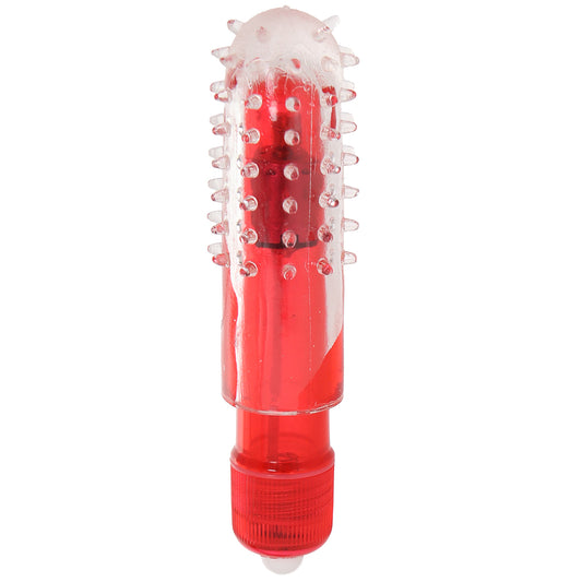 Travel Blaster Textured Bullet Vibe in Red