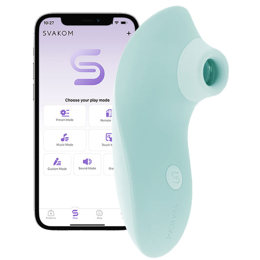 Pulse Lite Neo Suction Stimulator with App in Seafoam Blue