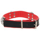 Ouch! Deluxe Bonded Leather Bondage Collar in Red