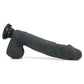 Real Feel Deluxe 12 Inch Vibrating Wall Banger Dildo in Bla
