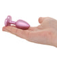 Booty Bling Pink Metal Jewelled Butt Plug in Small