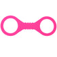 Sex & Mischief Hot Pink Silicone Cuffs in Small