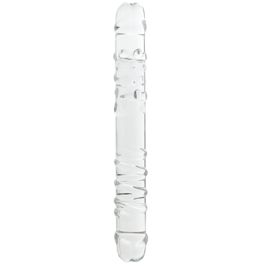 Clarity Elysian Sensation Double-Ended Glass Dildo