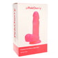 PinkCherry Premium 6 Inch Pink Silicone Ballsy Dildo