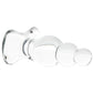 Clarity Utopian Reverie Beaded Glass Butt Plug