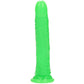 RealRock Glow In The Dark 11 Inch Slim Dildo in Green
