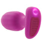Bang! Ribbed Vibrating Silicone Butt Plug in Purple