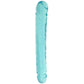 Crystal Jellies 12 Inch Double Dildo in Teal
