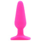 All About Anal Seamless Silicone 5.5 Inch Butt Plug in Hot