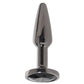 Rear Assets Small Tapered Butt Plug in Gunmetal