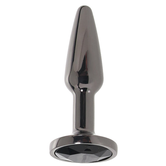 Rear Assets Small Tapered Butt Plug in Gunmetal