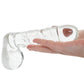 Clarity Seraphic Opus Realistic Ballsy Glass Dildo