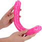 RealRock Glow In The Dark 15 Inch Double Dildo in Pink