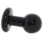 The Classic Small Round Butt Plug in Black