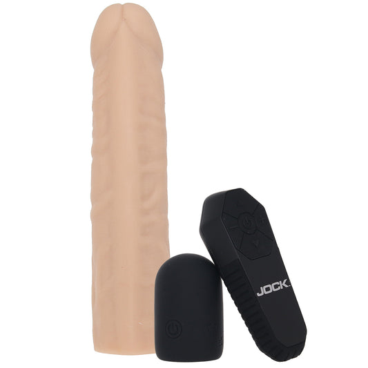 Jock Vibrating Realistic Penis Extender in Light