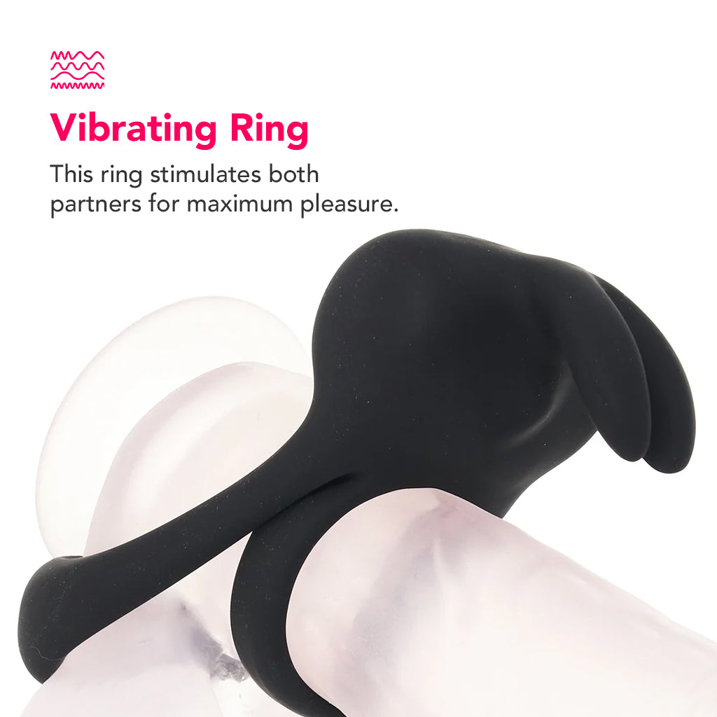 PinkCherry Remote Vibrating Rabbit Cock Ring PinkCherry PinkCherry Remote Vibrating Rabbit Cock Ring PinkCherry