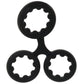 Rock Solid Triple Stamina Ring with Metal Beads