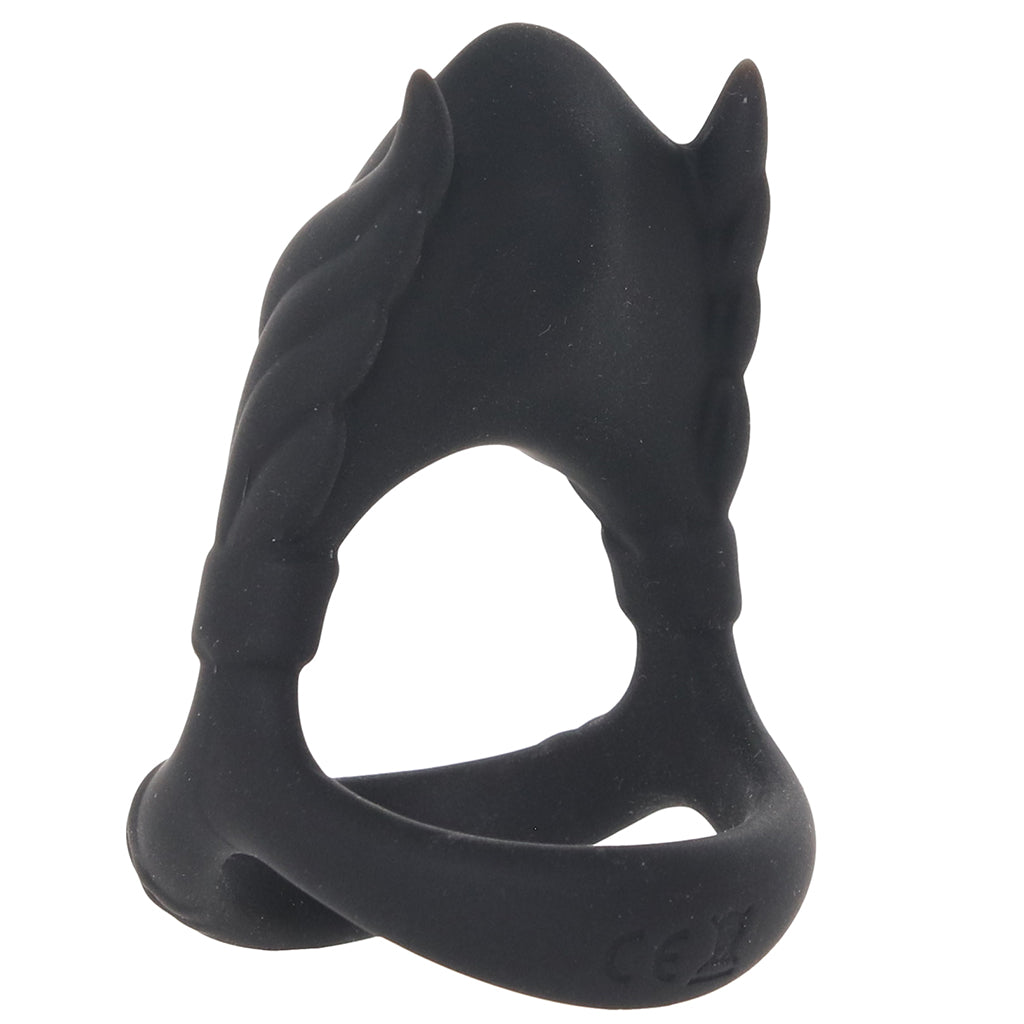 Rocky Silicone Vibrating Dual C-Ring